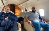 Hamas members released by Libya en route to Turkey on December 1, 2023. (Social media)