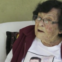 96-year-old Aviva Sela talks about her escape from Kibbutz Be'eri on October 7 (Screenshot: Channel 12, used in accordance with Clause 27a of the Copyright Law)