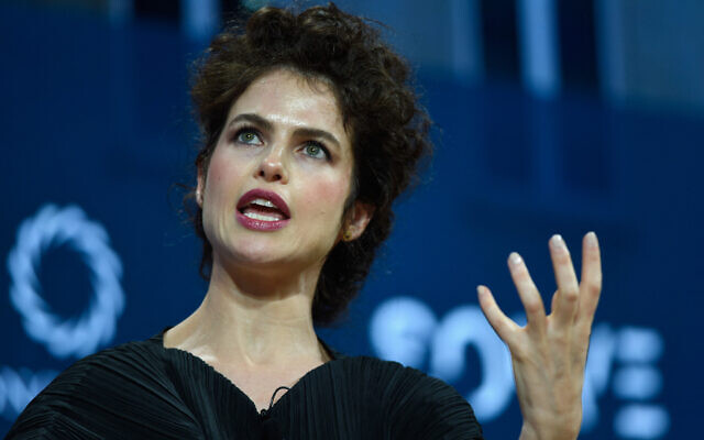 Neri Oxman, Associate Professor of Media Arts and Sciences, MIT, speaks at The 2017 Concordia Annual Summit at Grand Hyatt New York on September 18, 2017 in New York City. (Riccardo Savi/Getty Images North America/Getty Images via AFP)