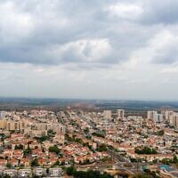 An aerial view of Sderot. (Golan Sabag/Sderot municipality)