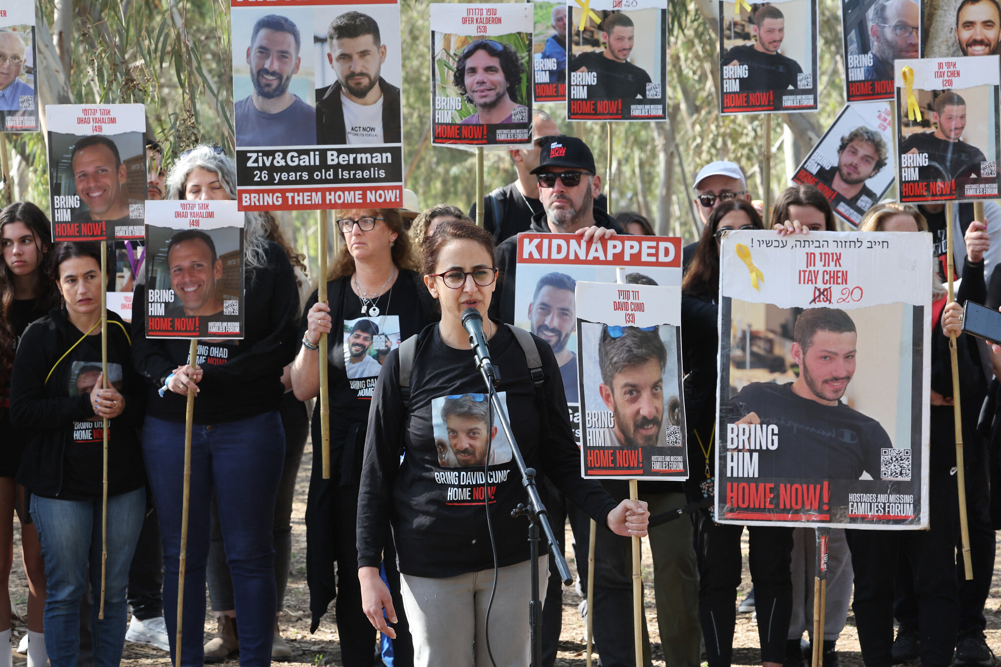 Hostage families set out on four-day march from Supernova massacre site to Jerusalem