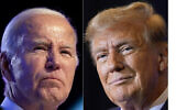 FILE - This combo image shows US President Joe Biden, left, January 5, 2024, and Republican presidential candidate Donald Trump, right, January 19, 2024. (AP Photo, File)