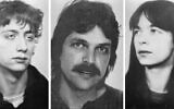 The undated wanted photos provided by German Federal Criminal Police show from left, Burkhard Garweg, Ernst-Volker Wilhelm Staub, and Daniela Klette who are suspected of being members of the RAF group. (BKA via AP)