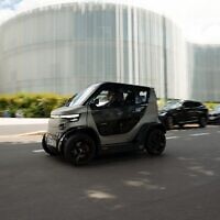 The CT-2, a foldable electric vehicle by Israel-based firm City Trasnformer. (City Transformer)