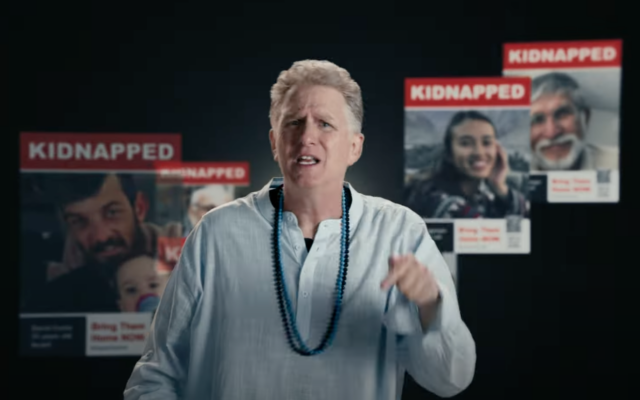 Actor Michael Rapaport appears in Superbowl-timed ad, released February 8, 2024, asking audiences for support for the release of hostages held by Hamas. (YouTube Screenshot)
