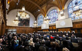 The International Court of Justice holds public hearings on the request for an advisory opinion on the Legal Consequences arising from the Policies and Practices of Israel in the Occupied Palestinian Territory, including East Jerusalem, from February 19 to Fenruary 26 at the Peace Palace in The Hague in the Netherlands. (International Court of Justice)