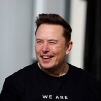 Tesla CEO Elon Musk is pictured during a visit at the company's electric car plant in Gruenheide near Berlin, eastern Germany, on March 13, 2024 (Odd ANDERSEN / AFP)