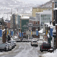 Main Street is shown Thursday, Jan. 28, 2021, in Park City, Utah. (AP Photo/Rick Bowmer)