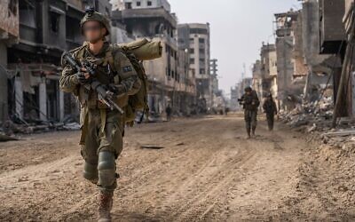 IDF soldiers operate inside the Gaza Strip in an undated photo released March 2, 2024. (Israel Defense Forces)