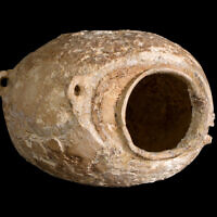 Ancient 6,000-year-old ivory vessel discovered near Beersheba. (Dafna Gazit/IAA)