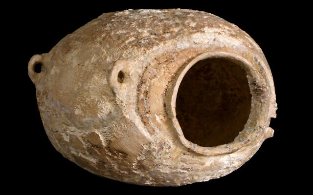 Ancient 6,000-year-old ivory vessel discovered near Beersheba. (Dafna Gazit/IAA)