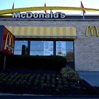 A McDonald's is seen in Tysons, Virginia, on February 5, 2024. (Andrew Caballero-Reynolds/AFP)