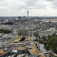 Illustrative photo of the city center of Dusseldorf, Germany, pictured on June 28, 2023. (AP/Martin Meissner)