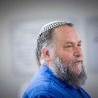 Lehava chairman Benzi Gopstein seen after a court hearing in Jerusalem on January 14, 2024. (Yonatan Sindel/Flash90)