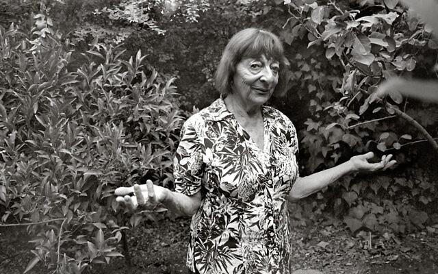 Greta Klingsberg née Hofmeister, b. 1929, photographed in her garden, Jerusalem, 2017. (Dennis Carlyle Darling)