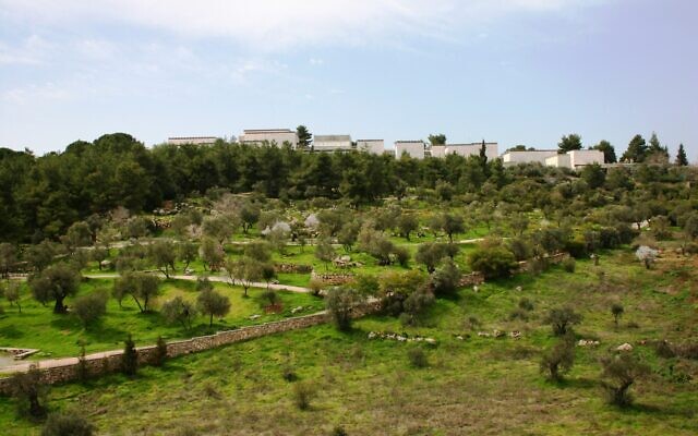 The Valley of the Cross with the Israel Museum on the hilltop, in Jerusalem. (Shmuel Bar-Am)