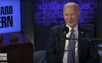 Screenshot US President Joe Biden appearing in a surprise interview with Howard Stern in New York City, April 26, 2024. (The Howard Stern Show, used in accordance with Clause 27a of the Copyright Law)