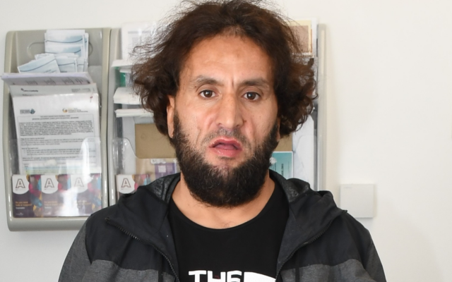 Ahmed Alid, a Moroccan asylum seeker who stabbed a pensioner to death, in Hartlepool, northeast England, October 15, 2023. (Counter Terrorism Policing North East)