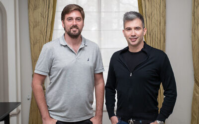 Armis cyber unicorn co-founders Yevgeny Dibrov (right) and Nadir Izrael. (Courtesy)
