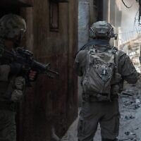 IDF soldiers operate in the Gaza Strip in an undated photo cleared for publication on May 24, 2024. (Israel Defense Forces)