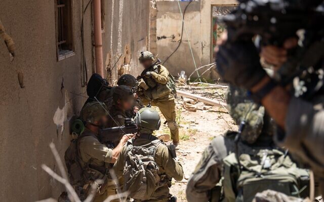IDF soldiers are seen operating in Gaza in this handout photo cleared for publication on May 17, 2024. (IDF)
