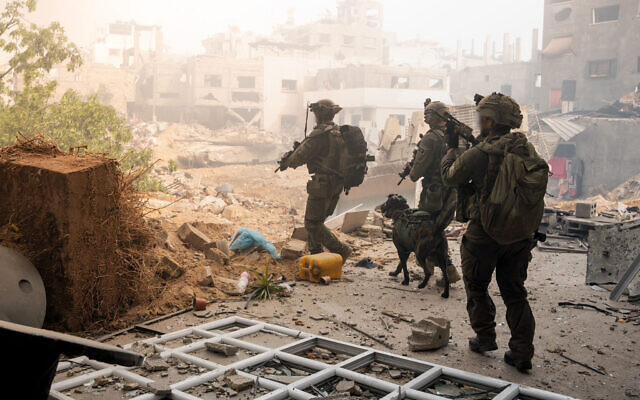 Israeli troops operate in  Gaza in a handout image published May 30, 2024. (Israel Defense Forces)