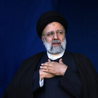 File: Iranian President Ebrahim Raisi in the city of Kerman, Iran, January 5, 2024 (AP Photo/Vahid Salemi, File)
