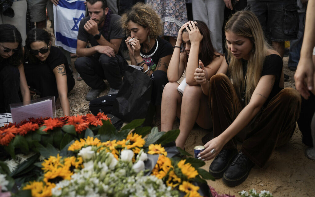 3 recovered hostages laid to rest in Israel, 7 months after they were slain by Hamas