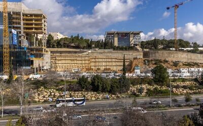 Construction of new buildings in Jerusalem. February 05, 2024. (Yossi Aloni/FLASH90)