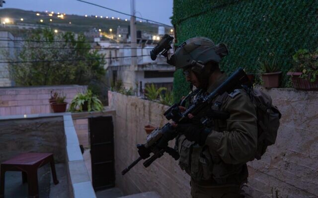 Israel Defense Forces operations in Nablus following October 7, 2023. (IDF Spokesperson)