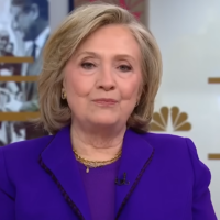 Former US Secretary of State Hillary Clinton during an interview with MSNBC's 'Morning Joe' program, aired May 9, 2024. (Screen capture: Youtube/NBC, used in accordance with Clause 27a of the Copyright Law)