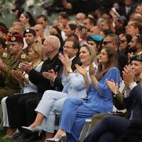 Independence Day celebrations at the President's Residence honoring outstanding soldiers on May 14, 2024. (Igal Slavin)