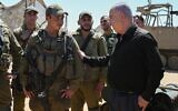 Prime Minister Benjamin Netanyahu with IDF soldiers in southern Israel, May 16, 2024 (Maayan Toaf / GPO)