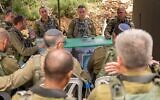IDF Chief of Staff Lt. Gen. Herzi Halevi meets with officers and soldiers near the Lebanon border, May 1, 2024. (Israel Defense Forces)