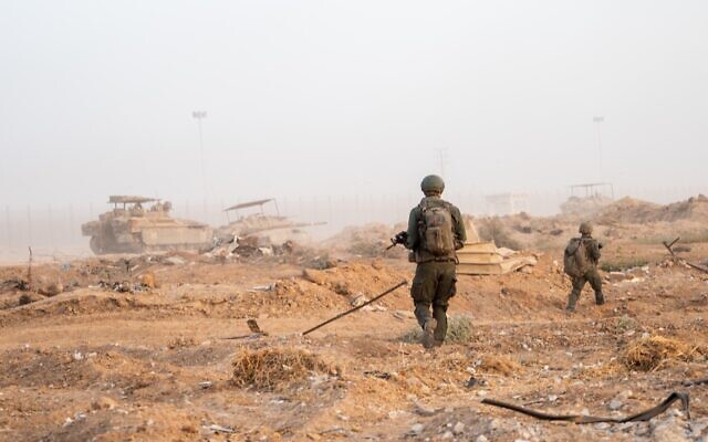 Troops of the Nahal Brigade operate in southern Gaza's Rafah, in a handout image published May 28, 2024. (Israel Defense Forces)