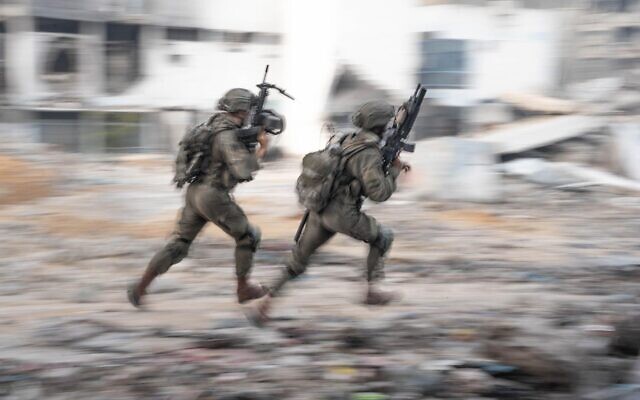 IDF troops operate in northern Gaza's Jabaliya, in a handout photo published May 31, 2024. (Israel Defense Forces)