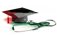 (Graduation and flag color images via iStock. Composite image by The Times of Israel)