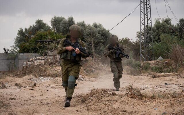IDF troops operate in northern Gaza's Jabaliya, in an image cleared for publication on May 25, 2024. (Israel Defense Forces)