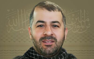 Qassem Saqlawi, a top Hezbollah rocket commander killed in an Israeli drone strike in southern Lebanon, May 20, 2024. (Hezbollah media office)