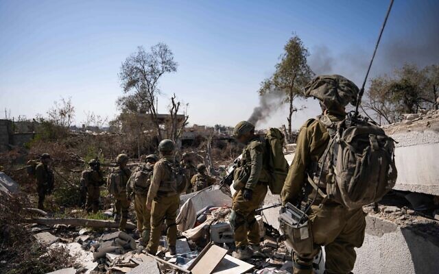 Войска, действующие в секторе Газа, на недатированной фотографии, опубликованной военными 9 июня 2024 года. (Силы обороны Израиля)