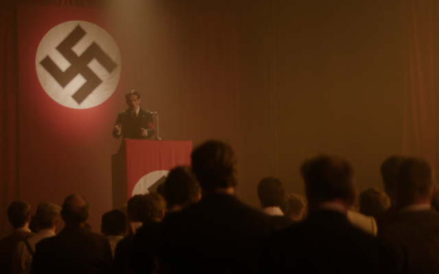A scene from Netflix's 'Hitler and the Nazis: Evil on Trial' docuseries. (Netflix via JTA)
