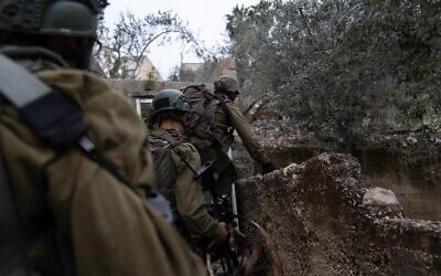 IDF troops of the Samaria Regional Brigade operate near Nablus, May 2023 (IDF Spokesperson)