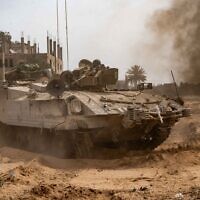 IDF troops operate in the Gaza Strip in a photo released for publication on June 3, 2024. (Israel Defense Forces)