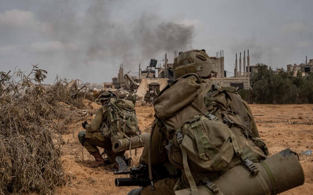 IDF troops are seen operating in the Gaza Strip in an undated handout photo cleared for publication on June 7, 2024. (Israel Defense Forces)
