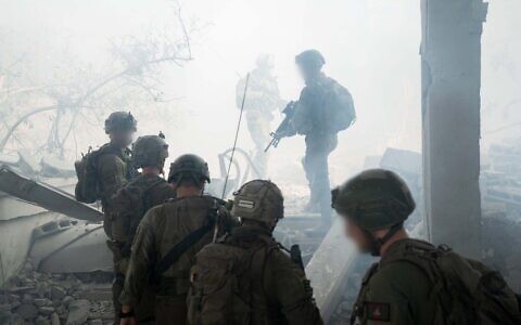 IDF troops seen operating in the Gaza Strip in this handout photo cleared for publication on June 11, 2024. (IDF)